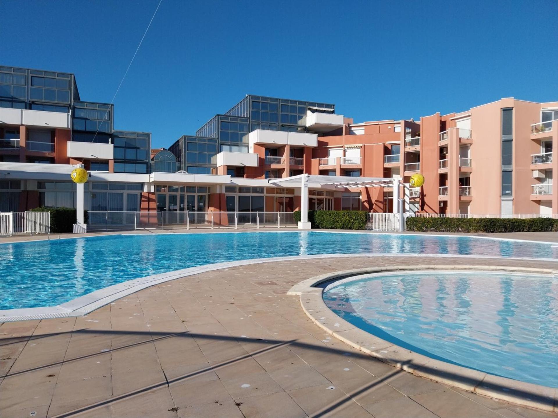 Studio Vue Mer Avec Pkg, Piscine, Tennis, Plage Direct Sète Extérieur photo