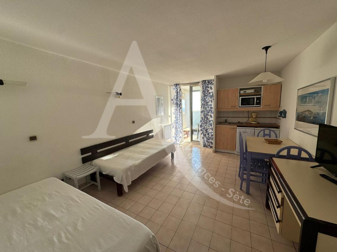 Studio Vue Mer Avec Pkg, Piscine, Tennis, Plage Direct Sète Extérieur photo