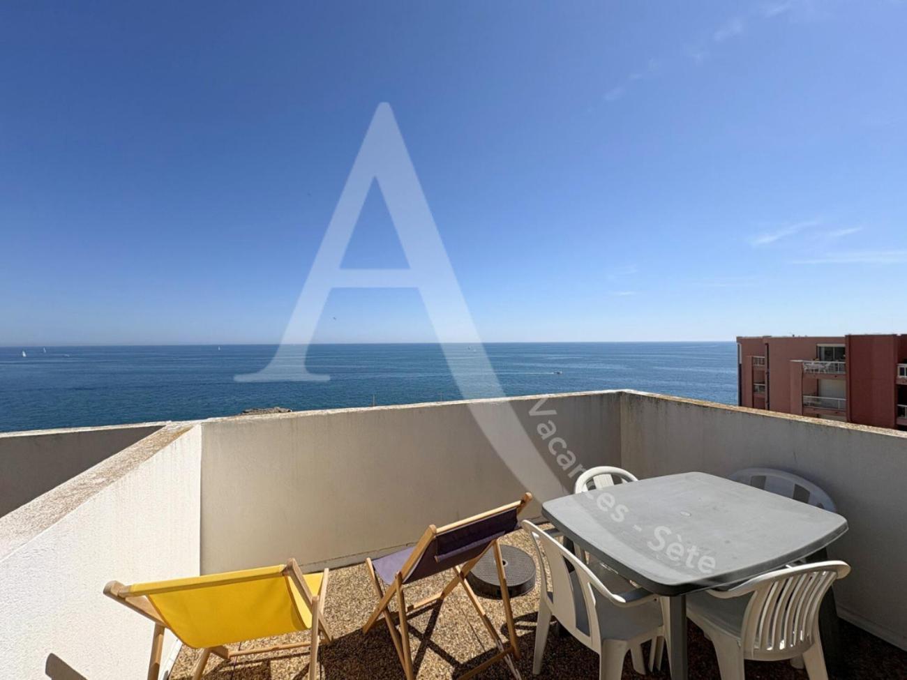 Studio Vue Mer Avec Pkg, Piscine, Tennis, Plage Direct Sète Extérieur photo