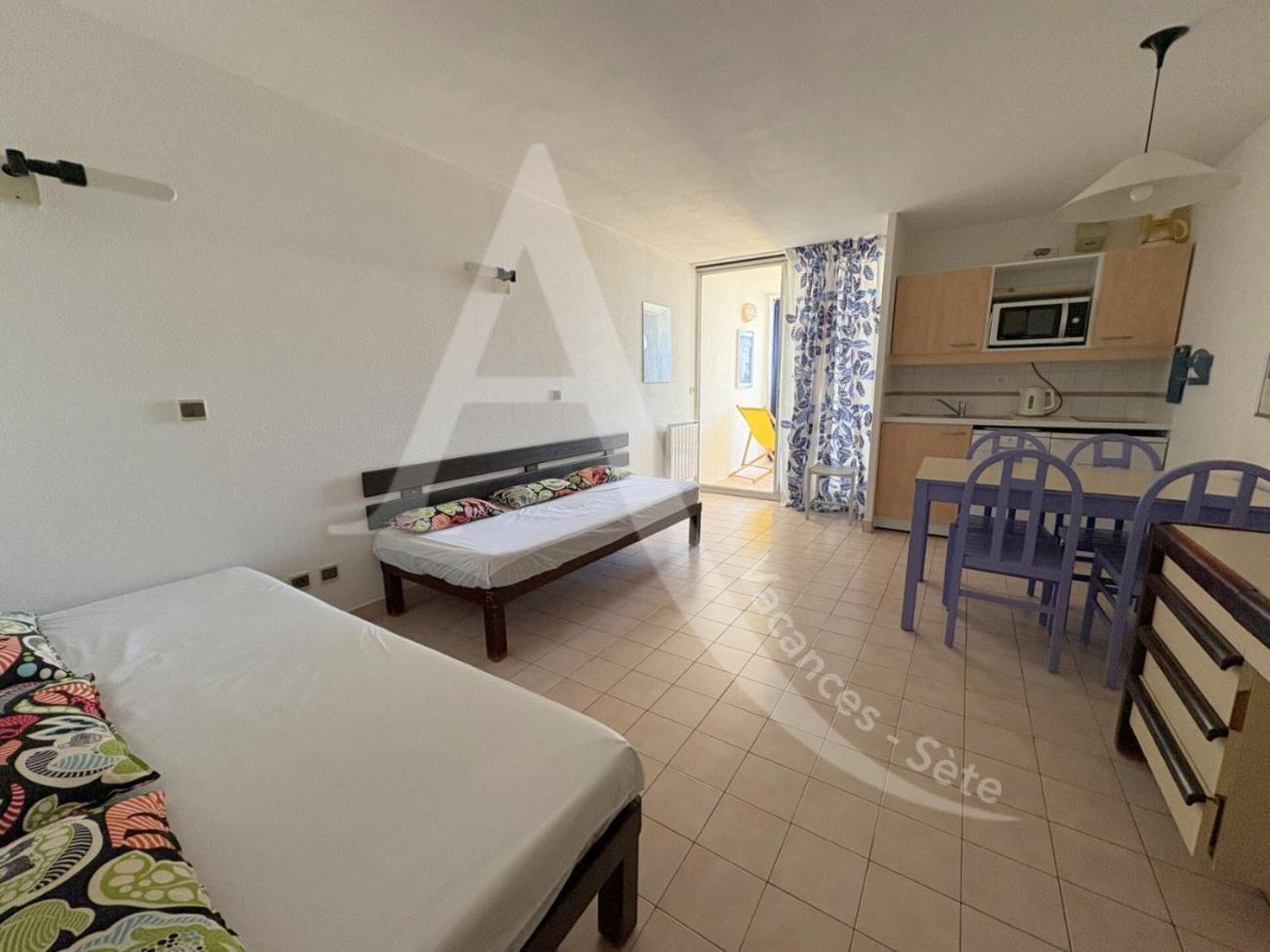 Studio Vue Mer Avec Pkg, Piscine, Tennis, Plage Direct Sète Extérieur photo